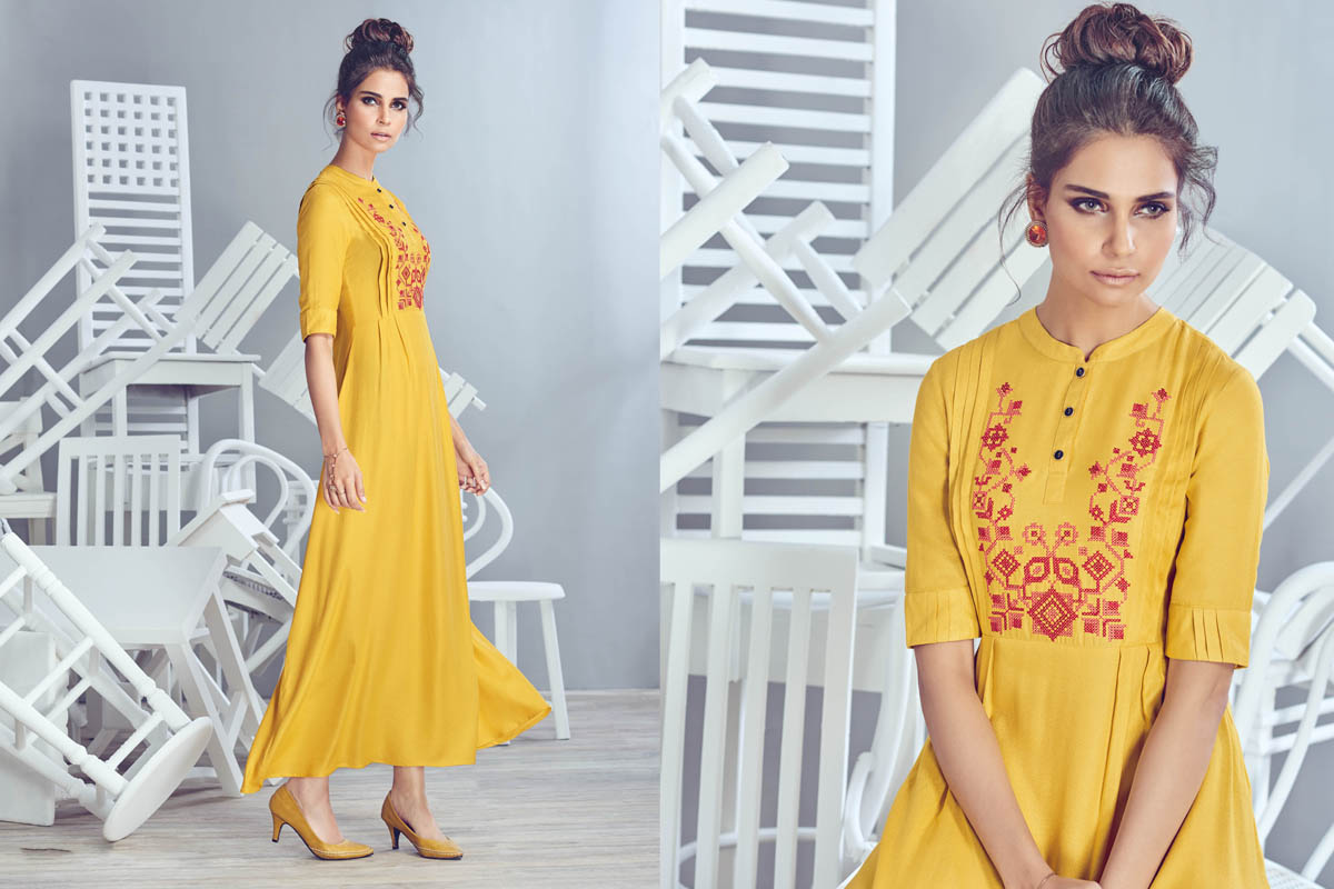 STEET KURTI POLI RAYON DIGITAL PRINT NEW READYMADE GOOD QUALITY FANCY UNIQUE  DESIGN BRIGHT COLORS BEAUTIFUL STYLISH KURTI BEST RATE ONLINE EXPORTER IN  INDIA MALAYSIA USA - Reewaz International | Wholesaler &